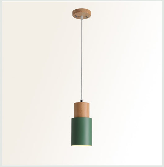 Lámpara de Techo Recta de Madera para Comedor y Sala de Estar - Image 17
