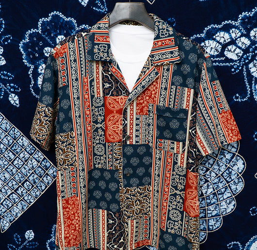 Camisa Hawaiana para Skateboarding Estilo Olas