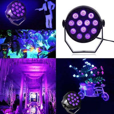Kit de 12 Luces Par LED UV para Efecto de Teñido y Fondos - Image 7