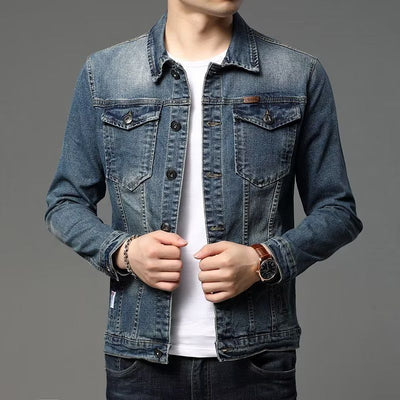 Chaqueta Denim Coreana Slim Fit para Hombre - Image 3