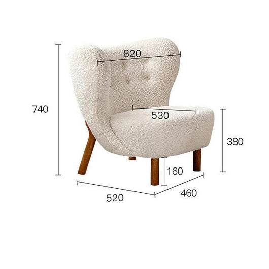 Sillón Nórdico de Lujo para Balcón - Silla de Diseño Moderno para Sala de Estar - Image 3
