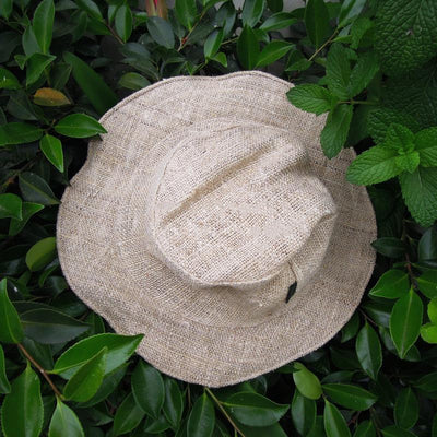 Sombrero de Ala Ancha en Lino Puro Tejido a Mano - Image 5