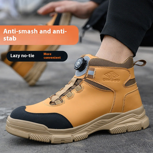 Botas de Seguridad Altas para Hombre - Protección Antiaplastamiento y Antipunción Todo Año