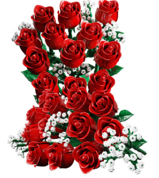 Ramo de Rosas con Bloques de Construcción Luminosos - Image 11