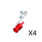 Red 4 Pieces L