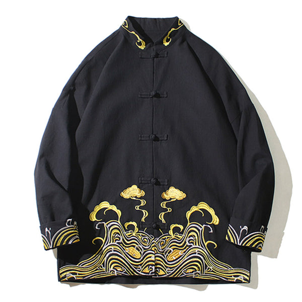 Túnica Bordada Hanfu Retro Rojo - Estilo Juventud Marca Tide