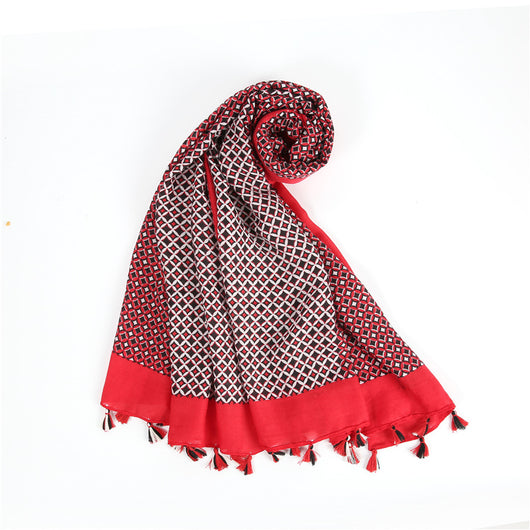 Pañuelo Minimalista de Algodón y Lino para Mujer - Image 9