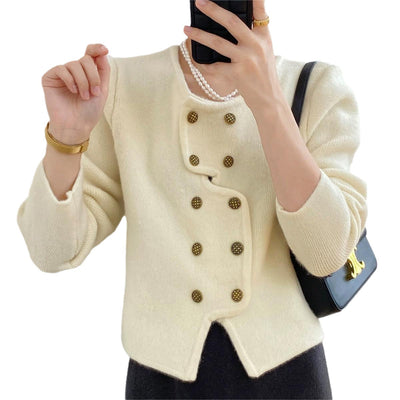 Cardigan Corto de Punto Clásico Estilo Francés Elegante - Image 6