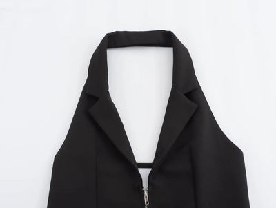 Blusa Escotada sin Espalda con Diseño de Cierre y Ajuste Ceñido - Image 16
