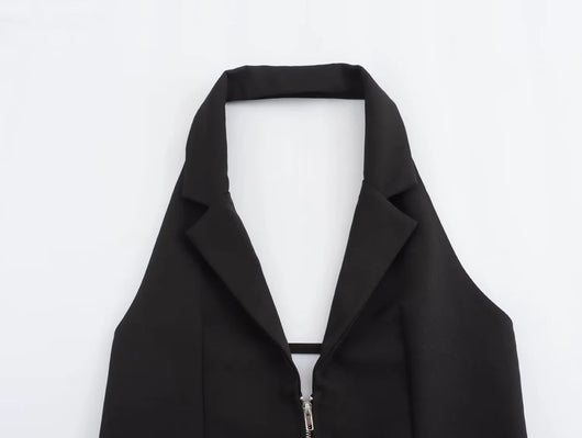 Blusa Escotada sin Espalda con Diseño de Cierre y Ajuste Ceñido - Image 16