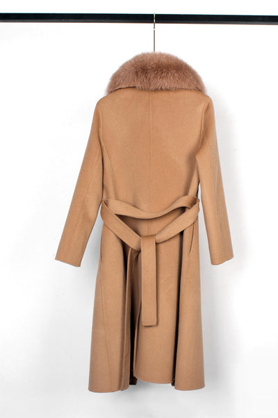 Abrigo de Lana Reversible Doble Faz con Cinturón - Corte Slim Otoño Invierno - Image 33