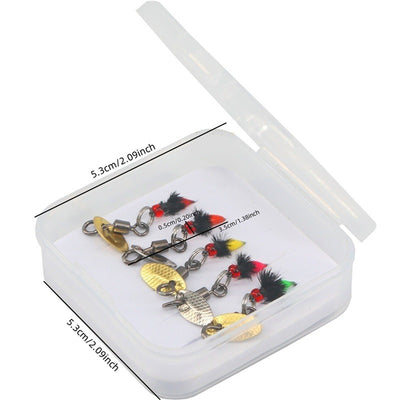 Set de 5 Anzuelos Magnéticos para Pesca con Lentejuelas Giratorias - Image 16