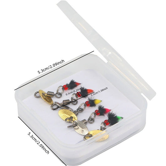Set de 5 Anzuelos Magnéticos para Pesca con Lentejuelas Giratorias - Image 16