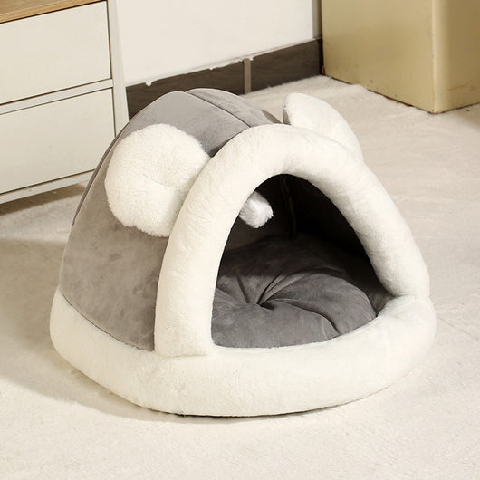 Cama Cueva Térmica para Gatos y Perros Pequeños - Refugio Acogedor - Image 9