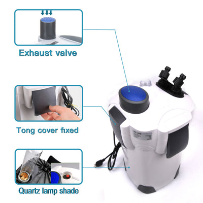 Filtro Externo con Lámpara UV para Acuarios - Purificación y Control de Algas - Image 6