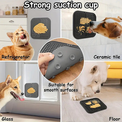 Tapete Antideslizante de Silicona con Ventosas para Comedero Lento de Mascotas - Image 16