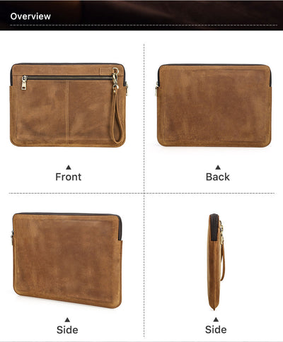 Funda Protectora para Laptop en Cuero Crazy Horse - Maletín Portátil Elegante - Image 15