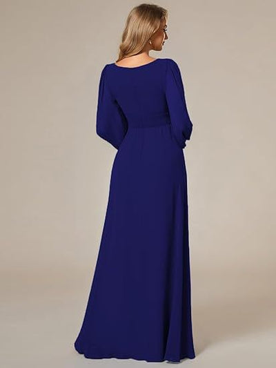 Vestido de Noche Largo en Gasa Elegante para Mujer - Image 39