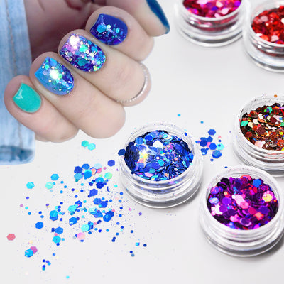 Set de 24 Esmaltes de Uñas con Brillo Glitter Deslumbrante - Image 6