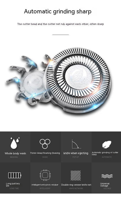 Afeitadora Eléctrica para Hombre Recargable USB - Lavable e Impermeable - Image 9
