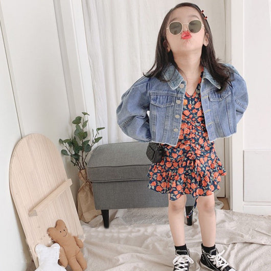 Ropa Denim Infantil Coreana - Estilo Dulce y Moderno para Niñas - Image 7