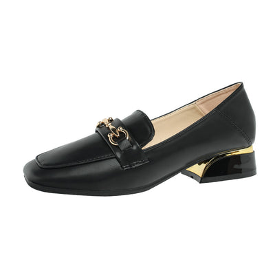 Mocasines Cómodos de Tacón Medio para Mujer - Primavera y Otoño
