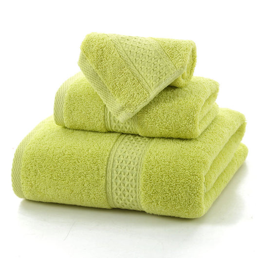 Juego de 3 Piezas Toallas de Algodón Pima con Pañuelo Jacquard Absorbente - Image 20