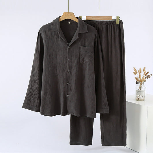 Pijama Holgado Plus Size para Hombre con Mangas Largas - Image 2