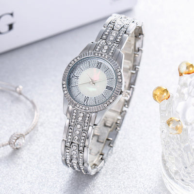 Reloj de Pulsera Elegante de Lujo con Diamantes Incrustados y Superficie de Cielo Estrellado para Mujer - Image 4