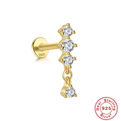 Aretes de Plata 925 Libélula con Diamantes y Ojo de Caballo - Image 15
