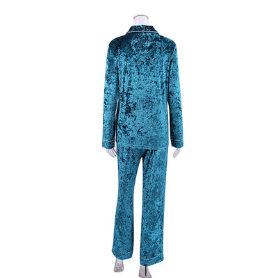 Pijama de Terciopelo Verde Diamondmax para Mujer - Image 11