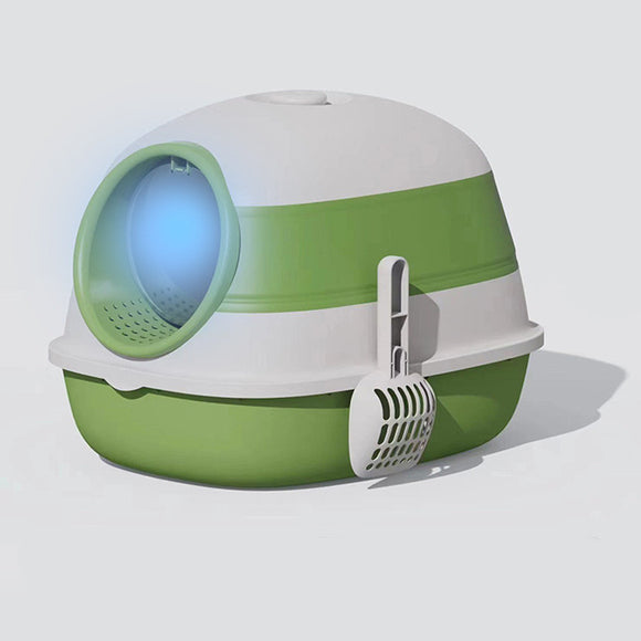 Arenero Plegable Cerrado para Gatos - Diseño Compacto y Higiénico