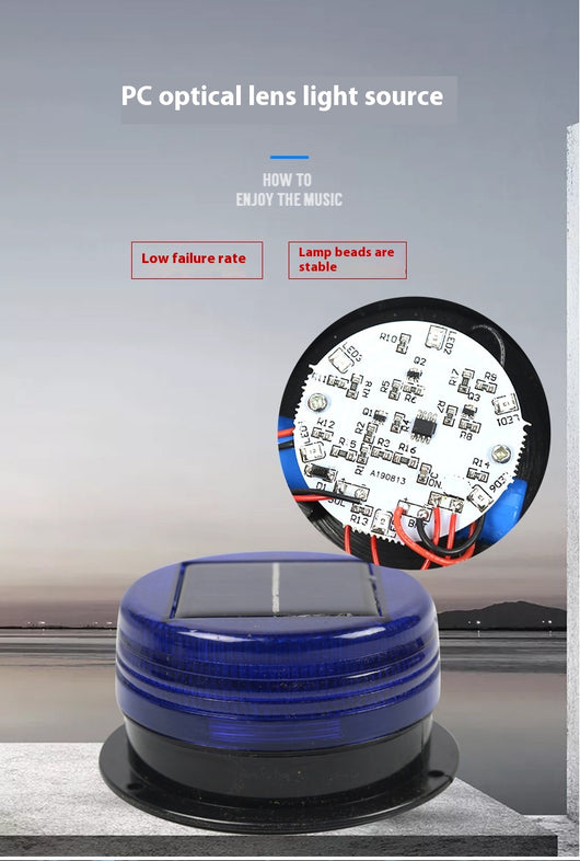 Luz de Advertencia Solar Magnética Roja y Azul para Techos - Image 10