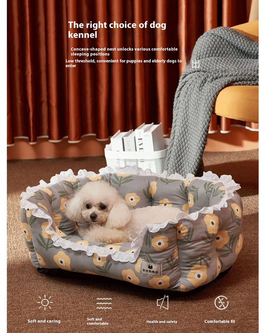 Sofá Cama para Perros Desmontable y Lavable Cuatro Estaciones - Image 17