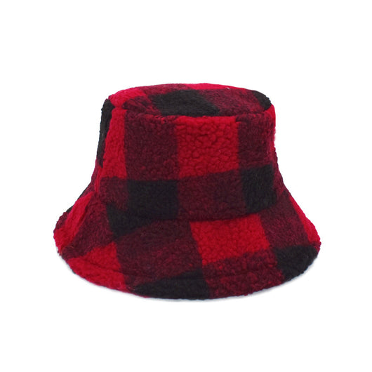 Gorro Tipo Pescador de Cuadros Cálido para Mujer - Image 4