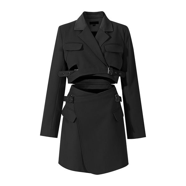 Traje Ejecutivo Falda Cintura Alta