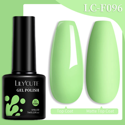 Set de Pegamento para Uñas con Brillo de Color Sólido - Image 32