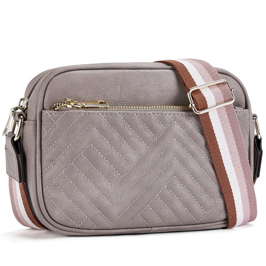 Bolsa Crossbody Multiusos con Diseño Vaca y Cierre de Cremallera - Image 17