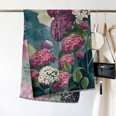 Bufanda Gruesa de Invierno con Diseño Jacquard Tipo Cashmere - Image 35