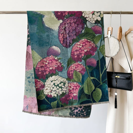 Bufanda Gruesa de Invierno con Diseño Jacquard Tipo Cashmere - Image 35