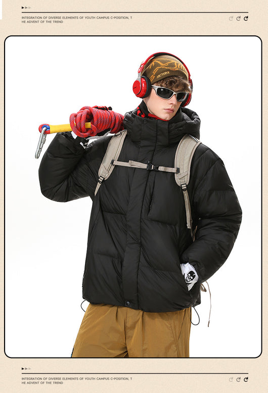 Abrigo Impermeable para Parejas con Capucha y Múltiples Bolsillos - Image 15