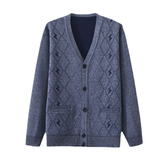 Suéter Oversized de Manga Larga para Papá - Tallas Grandes Primavera Otoño - Image 5