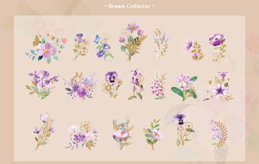 Cuaderno de Flores y Plantas - Material Decorativo 40 Piezas - Image 32