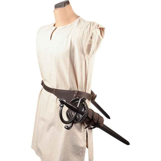 Bolso Mensajero Medieval con Hebilla de Guerrero Europeo
