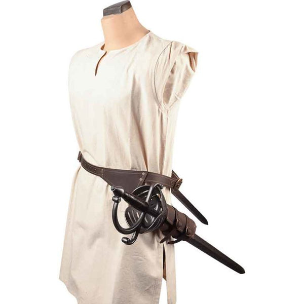 Bolso Mensajero Medieval con Hebilla de Guerrero Europeo