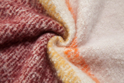 Bufanda de Flecos Gruesos Multicolor - Tejido Texturizado Elegante - Image 14