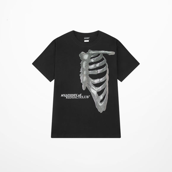 Camiseta Calavera Estilo Urbano Europeo y Americano