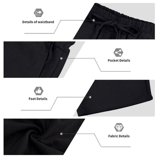 Conjunto de Shorts y Camiseta de Lino para Hombre - Ajuste Relajado - Image 34