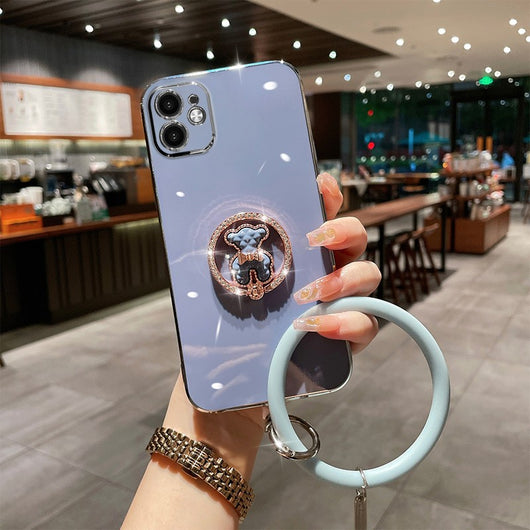 Funda Protectora Lujo Oso Brillante con Cristales Electrochapados - Image 12
