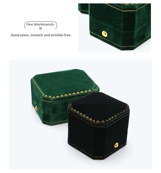 Caja Octagonal de Joyería con Encaje - Organizador de Anillos, Pendientes y Pulseras - Image 19